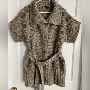 Tan sweater jacket XL